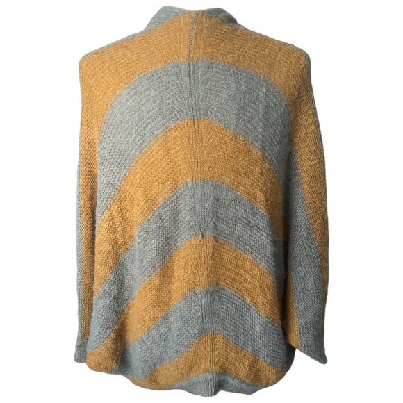 Lush Vintage Pumpkin/Gray Striped Sweater/Cocoon - Picture 4 of 7